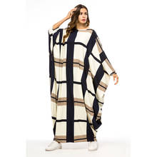 Muslim Abaya Dress Bat Shape Dress Gowns for Women Fashion Lattice Dubai Turkey Abaya Islamic Clothing Robes Oversized Caftan 2024 - buy cheap