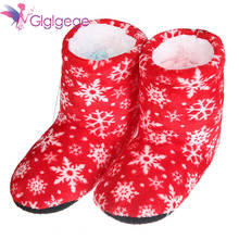 Glglgege 2021 Warm Winter Slippers Home Family Shoes Winter Snowflake Snow Slippers Shoes Comfort Casual Boots bottes femme 2024 - buy cheap