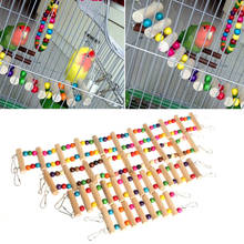 Птицы качели деревянный мост лестница подъем Cockatiel Parakeet волнистый попугай игрушка для домашних животных 2024 - купить недорого