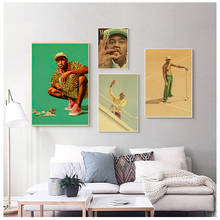 Famous Singer Tyler The Creator Poster Retro Vintage Poster Kraft Paper Painting Wall Art for home/bar Decors 2024 - buy cheap
