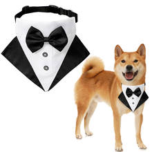 Gato do cão de estimação bandanas cavalheiro cachecol laço colarinho bowknot bowtie casamento terno decoração pet grooming 2024 - compre barato