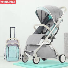 Cochecito de bebé ultraligero para niños de 0 a 3 años, carrito reclinable, portátil, plegable, con cuatro ruedas 2024 - compra barato