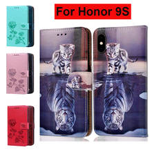 Чехол для Huawei Honor 9 S, чехол для Honor 9 S, флип, 5,45 дюймов, Магнитный кошелек, кожаный чехол для Huawei Honor 9 S 9 S S9, DUA-LX9, чехол 2024 - купить недорого