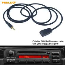 FEELDO-Adaptador de Cable de entrada auxiliar, conector macho de 3,5mm, solo para BMW E46 con unidad principal de Radio CD de Negocios # MX6254, 6 piezas 2024 - compra barato