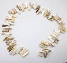 wholesale Natural Branelli Shell Irregular Stick Shape Gravel 13-15mm Beads for Jewelry Making DIY Bracelet Necklace 15'' 2024 - buy cheap