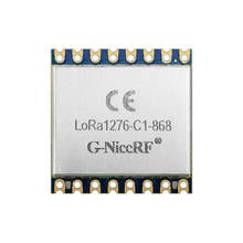 G-NiceRF 100 шт. Сертификат CE 868 МГц LoRa1276-C1 SX1276 LoRa модуль 20dBm 100 мВт 3-5 км маленький размер 2024 - купить недорого