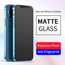 Protector de pantalla mate esmerilado para iPhone, película de vidrio templado antihuellas para modelos 13, 12 mini, 11, X, Xs Max, XR Pro Max, 9H, 2.5D, 2 unidades 2024 - compra barato