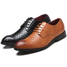 Mazefeng-zapatos de vestir de cuero Oxford para hombre, calzado Formal con punta estrecha, a la moda, 38-48, 2020 2024 - compra barato