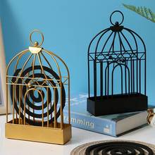 Mosquito Coil Holder Vintage Mosquito Incense Burner Metal Incense Burner Holder Bird Cage Shelving for Home Decor DropShipping 2024 - buy cheap