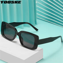 YOOSKE Fashion Square Sunglasses Women Vintage Rectangle Sun Glasses for Men Classic Black Eyewear UV400 Summer Style 2024 - buy cheap