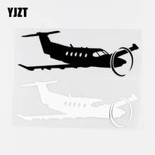 Yjzt 16x5.8cm piloto único prop aeronaves interessante decalque do vinil arte decoração do carro adesivos preto/prata 10a-0018 2024 - compre barato
