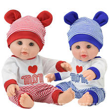 Simulation Soft Vinyl  Newborn Reborn Doll Baby Children Kindergarten Lifelike Toys for Girls Christmas gift 30CM 2024 - buy cheap