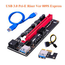 HOT BTC Miner USB 3.0 Pci-E Riser Ver 009S Express 1X 4X 8X 16X Extender Adapter Card Sata 15Pin to 6 Pin Power Cable 2024 - buy cheap