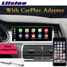 For Audi Q7 2007~2015 MMI NAVI LiisLee Car Multimedia CarPlay Adapter GPS WIFI Audio Radio Frame Navigation MAP Large Screen 2024 - buy cheap