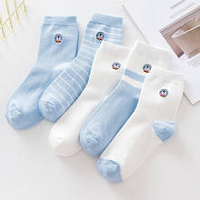 Meias japonesas unissex doraemon meias de alta qualidade de algodão doce para mulheres e adultos sox meias unissex da moda primavera e verão 2024 - compre barato