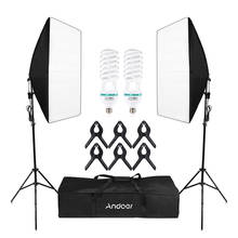 Photography 50x70CM Softbox Lighting Kits Professional Light System With Bulbs Tripod Stand Carrying Bag Photo Studio Equipment 2024 - buy cheap