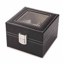 2/6 Grids PU Leather Watch Box Case Holder Organizer for Quartz Watches Jewelry Boxes Display With Buckle Best Gift 2024 - buy cheap