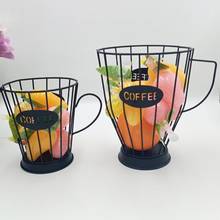 Creative Iron Fruit Capsule Storage Basket Espresso Coffee Pod Holder Organizer for Home 2024 - buy cheap