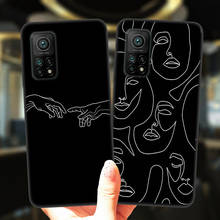 Funda de teléfono con diseño de Mona Lisa, carcasa de silicona suave negra para Xiaomi Mi 10T Lite 10 Ultra Redmi Note 9S 7 8 9 Pro 8T 2024 - compra barato