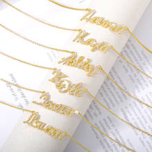 Bts colares e pingentes personalizados com nome, joias brilhantes personalizadas, colar de aço inoxidável 2024 - compre barato