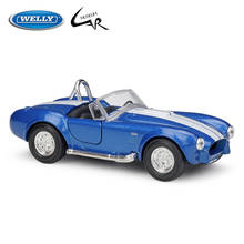WELLY 1:36 Model Car Simulation Alloy Metal Toy Car Children's Toy Gift Collection Model Toy Gifts 1965 Shelby Cobra 427 S-C 2024 - buy cheap