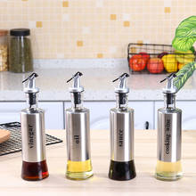 Kitchen Olive Oil Cruet Bottle Stainless Steel Seasoning Bottle  Dispenser Oil Container No-Drip Oy Sauce Vinegar Bottles 2024 - buy cheap