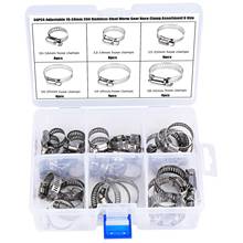 Hose Clips Adjustable 10-38mm 304 Stainless Steel Worm Gear Hose Clamp Assortment,5/8"- 1-1/16" 7 Sizes,34-Pack 2024 - buy cheap