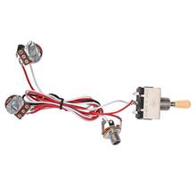 Guitar Wiring Harness 3Way Toggle Switch 1V1T 500k Electric Guitar 2 Humbucker 2024 - buy cheap