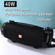 Outdoor portable bluetooth speaker TG526 40W, with FM radio, USB, portable, speaker, high power, large size, waterproof, 3D, ste 2024 - buy cheap