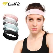CoolFit Elastic Sweatband Sport Gym Headband Anti-Slip Women Men Breathable Basketball Fitness Yoga Volleyball Cycling Hair Band 2024 - buy cheap