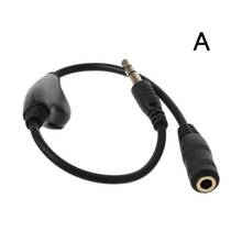 Cable de extensión de Audio estéreo con Control de volumen para auriculares, adaptador macho a hembra Jack de 3,5mm, Cable de auriculares para Smartpho 2024 - compra barato
