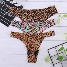 Leopard Female Sexy Seamless Underwear Women T Panties  G-string Women's Briefs Lingerie Thong For Women Girl Clothing Accessory 2024 - buy cheap