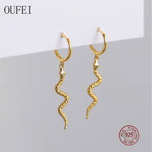 OUFEI Drop Earrings For Women Simple Fashion Zodiac Snake Geometric 925 Sterling Silver Earrings Women's Silver Jewelry B1135 2024 - buy cheap