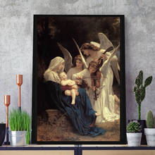 Virgen-pinturas famosas de la Virgen, impresiones en lienzo, Imágenes, cuadros modulares para sala de estar, póster en la pared, decoración del hogar 2024 - compra barato