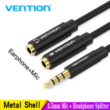 3.5mm Mic+Headphone Splitter Audio Cable 3.5mm splitte Aux Cable Cord for Computer Microphone Cellphone splitter for headphones 2024 - buy cheap