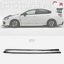 For Impreza 14-18 WRX STI S4 VAB VAF VRSA1 Style Fiberglass Side Skirt Extension FRP Fiber Glass Door Splitter Lip Tuning Part 2024 - buy cheap