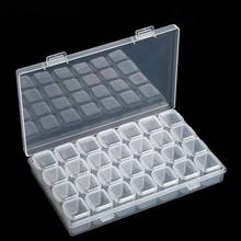 New 28 Grids Adjustable Plastic Jewelry Beads Pills Nail Tips Display Organizer Storage Box Case Container Organizer Container 2024 - buy cheap