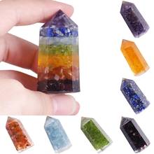 TUMBEELLUWA-varias de cristal para curación, piedras pulidas, puntos de caída, 6 facetados, Reiki, Chakra, meditación, terapia, decoración, 2 pulgadas 2024 - compra barato