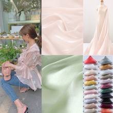 23colors satin ice silky skin cloth breathable bright silk elegant shirt skirt clothing wedding dress DIYsewing fabric wholesale 2024 - buy cheap