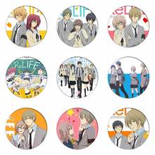 Anime ReLIFE Cosplay Backpack Badges Kaizaki Arata Brooch Pins Hishiro Chizuru Collection Toys Breastpin for Bags Clothes 2024 - buy cheap