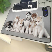 XGZ Animal Large Size Mouse Mat Locking Husky Sled Dog Alaska Collection Pattern Laptop PC Mat Rubber Universal Non-slip 2024 - buy cheap