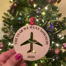 2020 Personalized Christmas Ornament ,Custom Airplane shape with different name,Hanging House Gift Home Decor 2024 - buy cheap