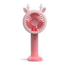 R9UD Air Fan Handheld USB Rechargeable Fans LED Light Portable Air Cooling Fan Mini Desktop 2024 - buy cheap