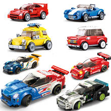 4 IN 1 Sets Speed Champions Rally Sports Car Racer Super Building Block Kits Bricks Model Kids Toys Diy Great Vehicle technique 2024 - buy cheap