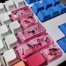 Koi Backspace Key caps Resin Keycaps Gaming keyboard Scenery For Mechanical Keyboard Gaming Gift Pbt Keycap Cherry Mx Switch 2024 - buy cheap