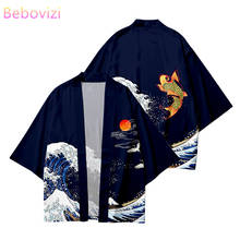 Cárdigan japonés suelto para hombre y mujer, Kimono Harajuku, Cosplay, Haori, talla grande 6XL, 5XL, 4XL 2024 - compra barato