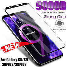 9000D Full Curved Tempered Glass For Samsung Galaxy S8 S9 Plus Note 9 8 Screen Protector For Samsung S6 S7 Edge Protective Film 2024 - buy cheap
