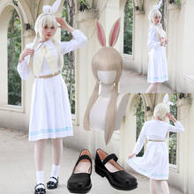 Beastars-Disfraz de Cosplay Haru para mujer y niña, uniforme de conejo blanco, Beastars, para fiesta de Halloween y pelucas 2024 - compra barato