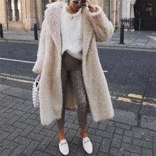 Elegant Faux Fur Coat 2021 Autumn and Winter Warmth Soft Zipper Fur Coat Women's Plush Coat Women's Pure Color Casual Jacket 2024 - buy cheap