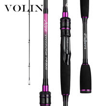 VOLIN New 2 Top Tip M/MH Carbon Spinning Fishing Rod 1.95m 2.1m 2.4m Fishing Rod 7-25g 10-30g8-17lb Pike chub perch Casting Pole 2024 - buy cheap